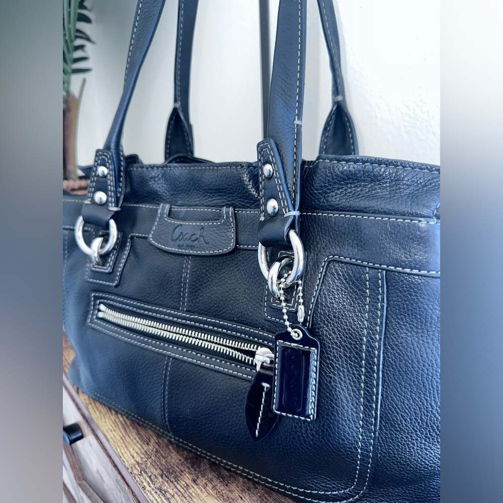 Coach Black Leather Bag